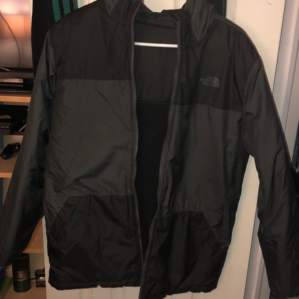 North face double sided jacket